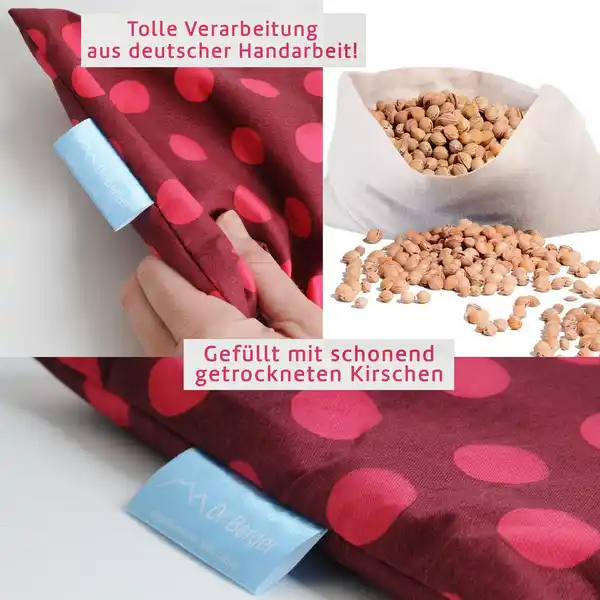 Bild 3 von Original Dr. Berger 1-Kammer-Kirschkernkissen Tupfendruck Rot