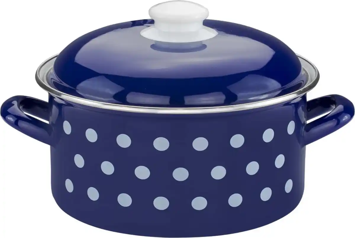 Bild 1 von Fleischtopf "Dots", Ø ca. 20 cm - Blau
