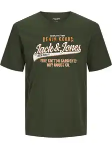 Jack&Jones JJELOGO TEE SS O-NECK T-Shirt Grün