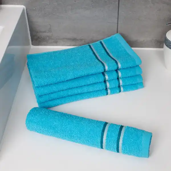 Bild 2 von Gästetücher 5er -Set "Rantum", ca. 30 x 50 cm, Aqua