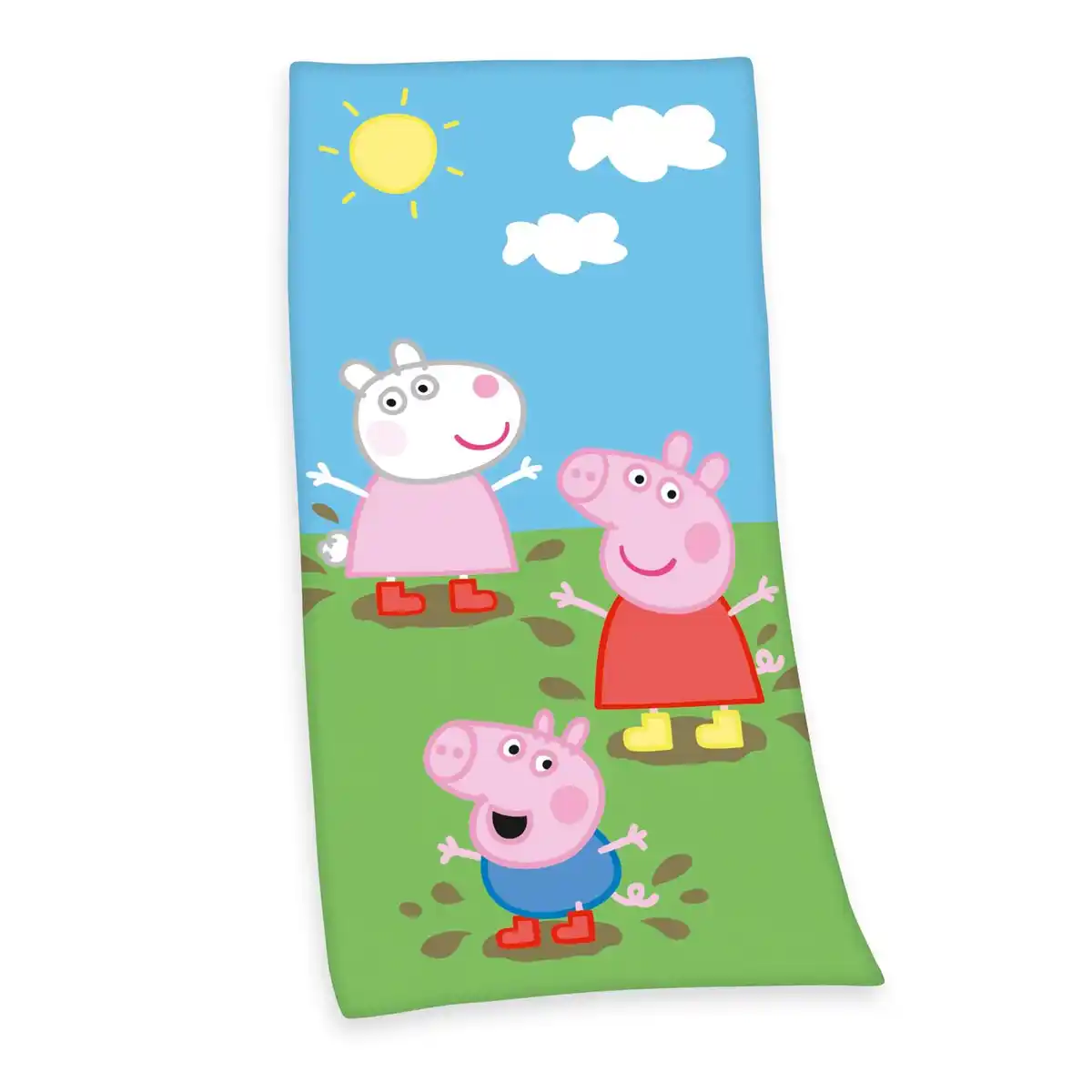 Bild 1 von Peppa Pig Velourstuch, Größe: 150 x 75 cm