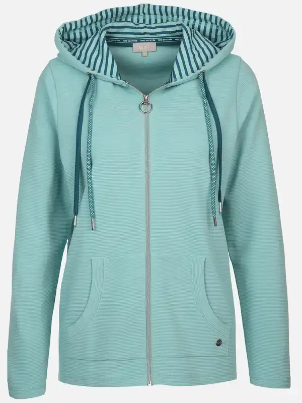 Bild 1 von Damen Sweatshirtjacke mit Kapuze Blau