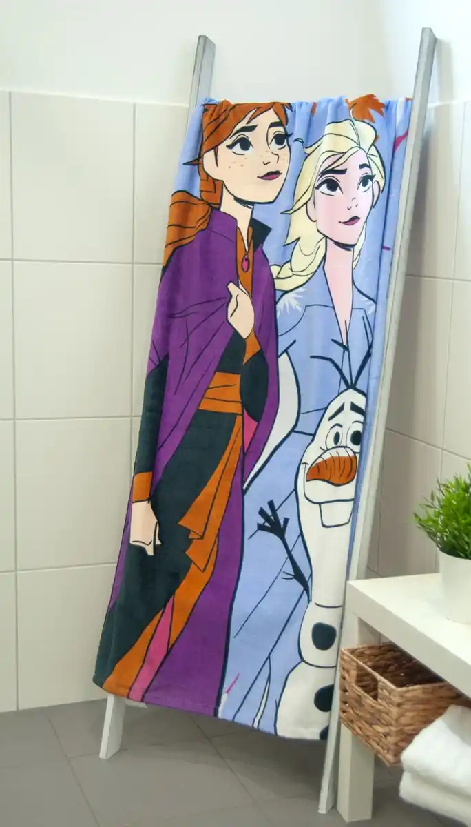 Bild 2 von Disney's Die Eiskönigin 2 Velourstuch, Größe: 150 x 75 cm