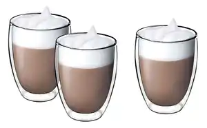 Cappuccino Thermogläser 3er-Set