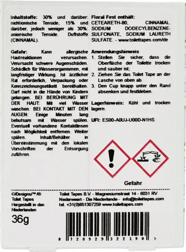 Bild 4 von toilet tapes 2er Set WC-Stein Block Floral Fest