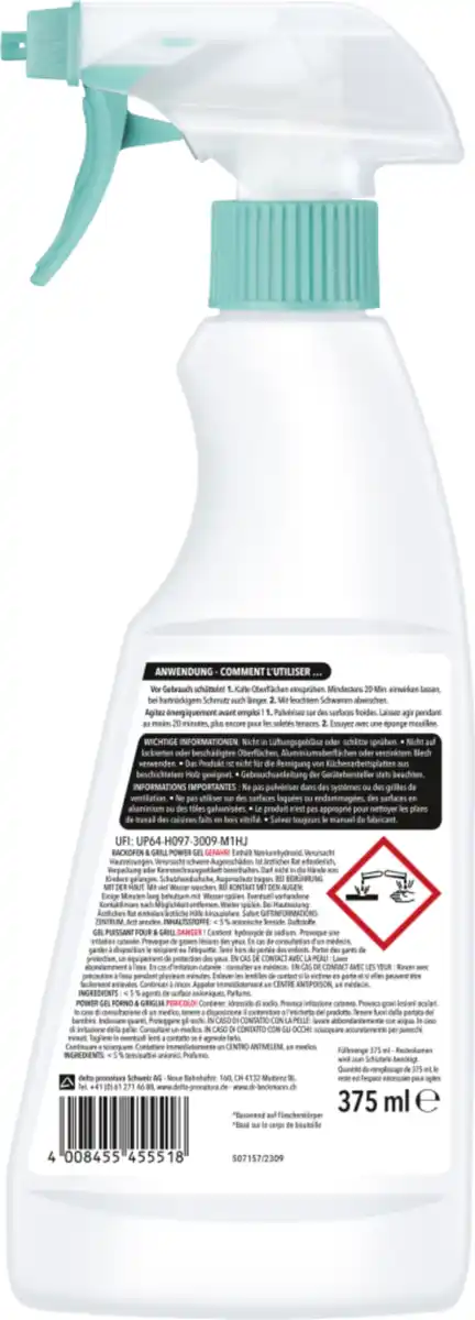 Bild 2 von Dr. Beckmann Backofen & Grill Power Gel, 375 ml