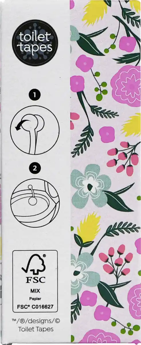 Bild 2 von toilet tapes 2er Set WC-Stein Block Floral Fest
