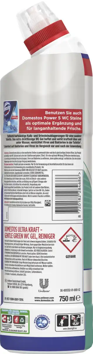 Bild 2 von Domestos WC-Gel Ultra Kraft, 750 ml