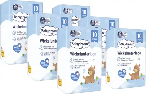 Bild 1 von Babydream Babydream Wickelunterlage Monatspack 60 Stück