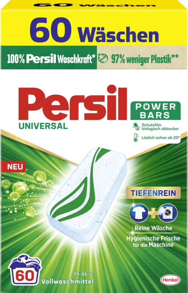 Bild 1 von Persil Vollwaschmittel Power Bars 60 WL