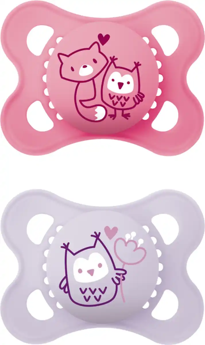 Bild 2 von MAM Schnuller Original Silikon, 0-6 Mon., Fuchs/Eule