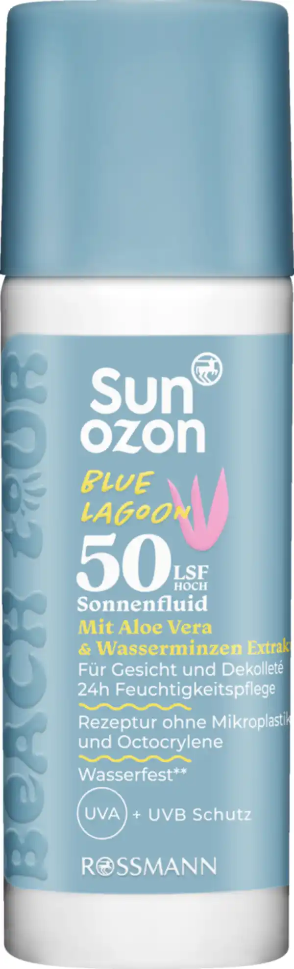 Bild 2 von sunozon Beach Tour Sonnenfluid Blue Lagoon LSF50, 50 ml