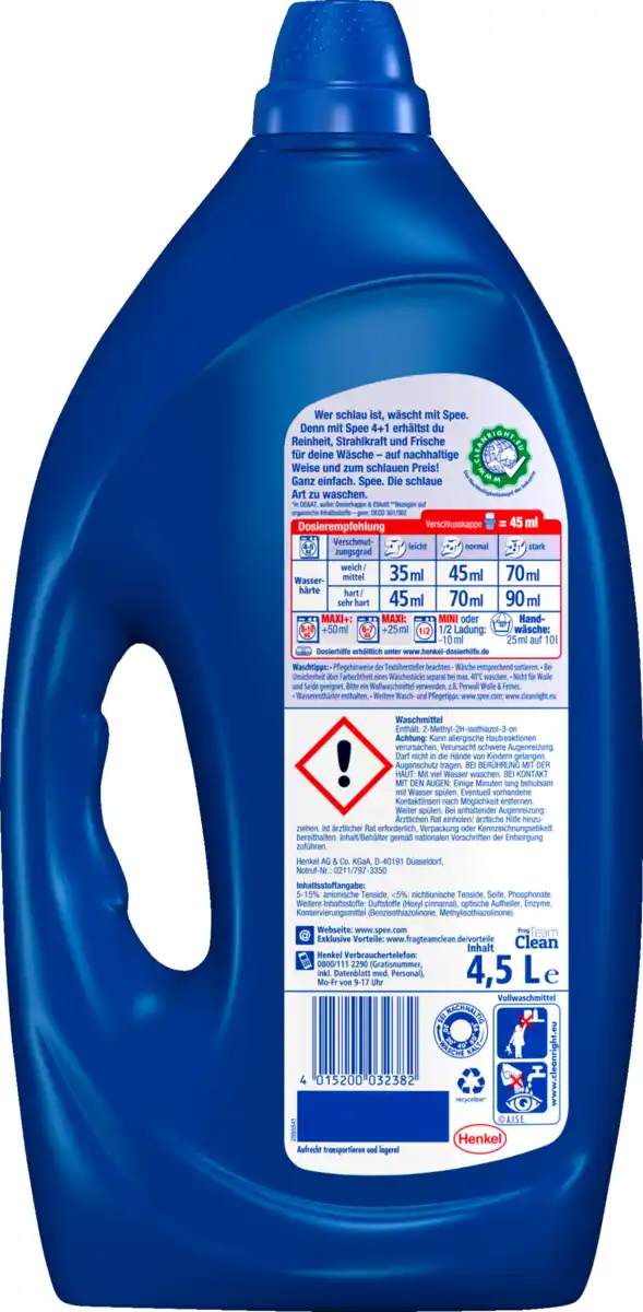 Bild 2 von Spee Universalwaschmittel Flüssig 100 WL