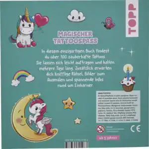 IDEENWELT Tattoo-Kreativbuch Einhorn