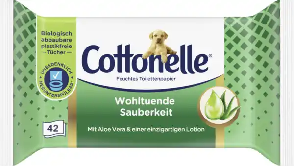 Bild 1 von Cottonelle Feuchtes Toilettenpapier Wohltuende Sauberkeit