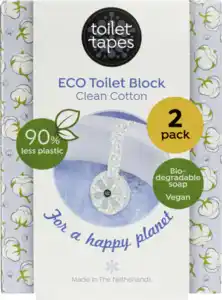 toilet tapes 2er Set Eco WC-Stein Clean Cotton