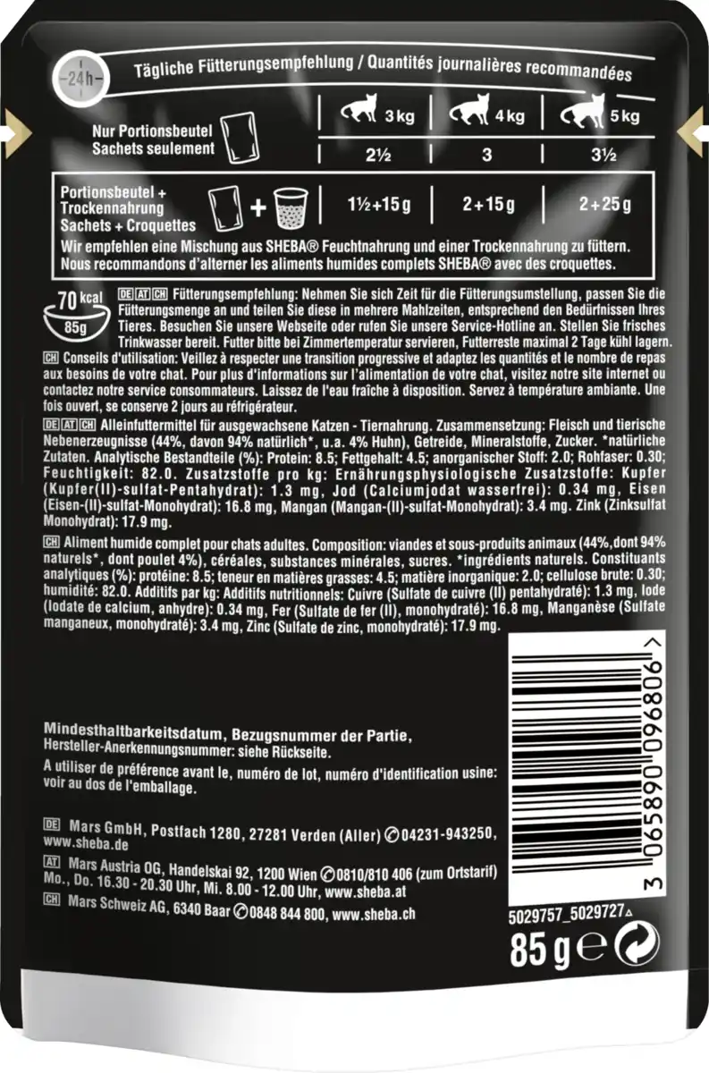 Bild 2 von Sheba Selection in Sauce mit Huhn, 85 g