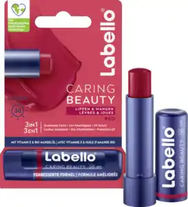 Labello Lippenpflegestift Caring Beauty Red, 4,8 g