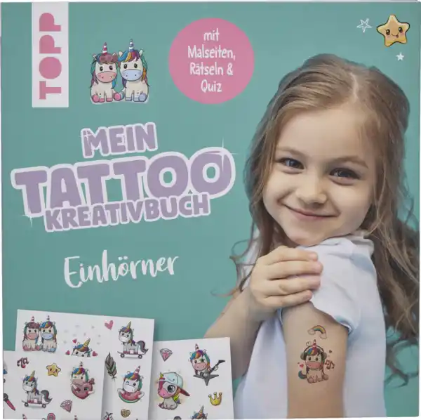 Bild 1 von IDEENWELT Tattoo-Kreativbuch Einhorn