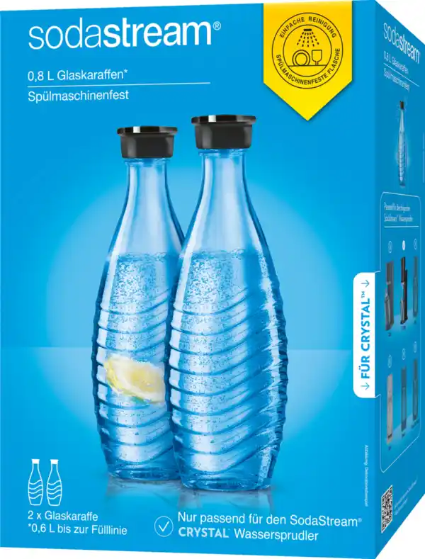 Bild 1 von SodaStream Spülmaschinenfeste Glaskaraffe Duopack