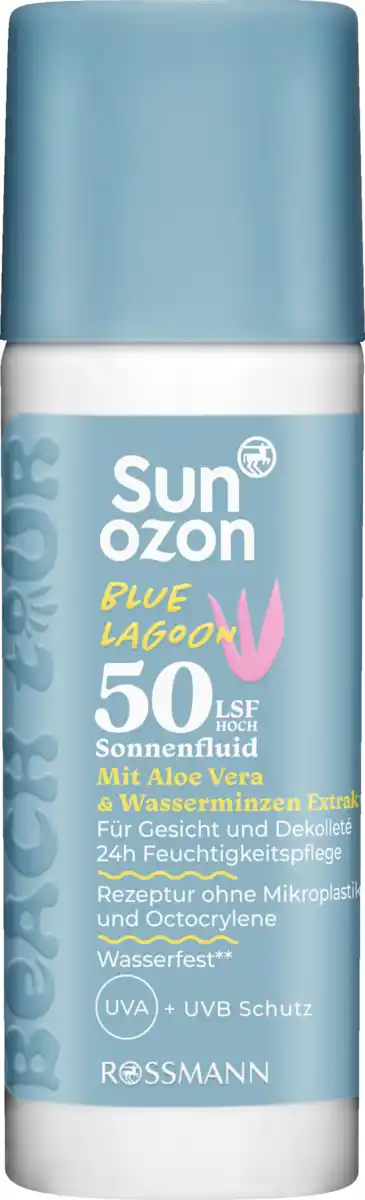 Bild 1 von sunozon Beach Tour Sonnenfluid Blue Lagoon LSF50, 50 ml