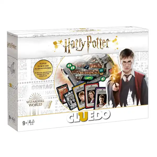 Bild 1 von Cluedo Harry Potter Brettspiel Gesellschaftsspiel Edition Sonderedition weiß Deutsch