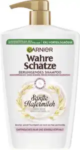 Garnier Wahre Schätze Beruhigendes Shampoo sanfte Hafermilch, 1.000 ml