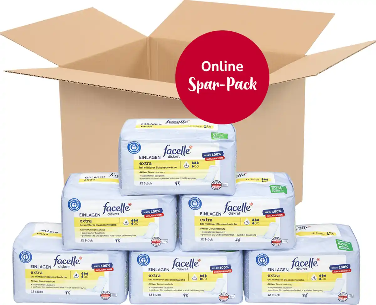 Bild 1 von facelle diskret Vorteilspack Einlagen extra