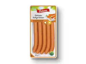 Dulano Delikatess Geflügel-Wiener,  300 g