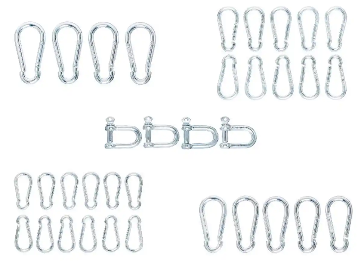 Bild 1 von PARKSIDE® Karabiner-/Schäkelhaken-Set aus Stahl