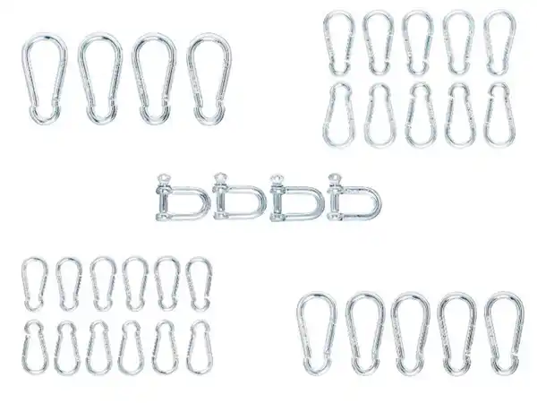 Bild 1 von PARKSIDE® Karabiner-/Schäkelhaken-Set aus Stahl