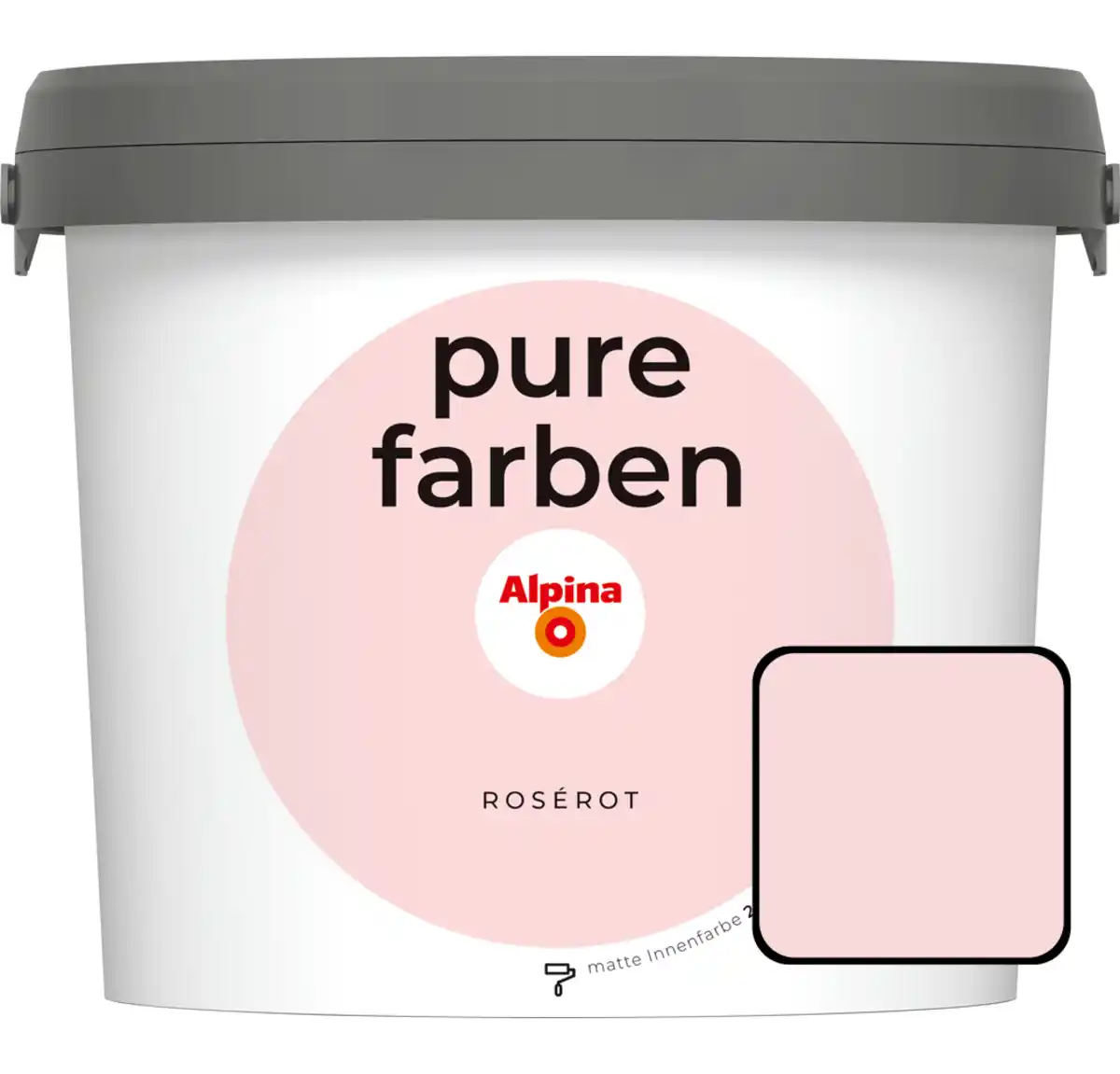 Bild 1 von Alpina Pure Farben Wandfarbe Rosérot 2,5 L