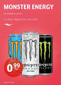 MONSTER ENERGY verschiedene Sorten