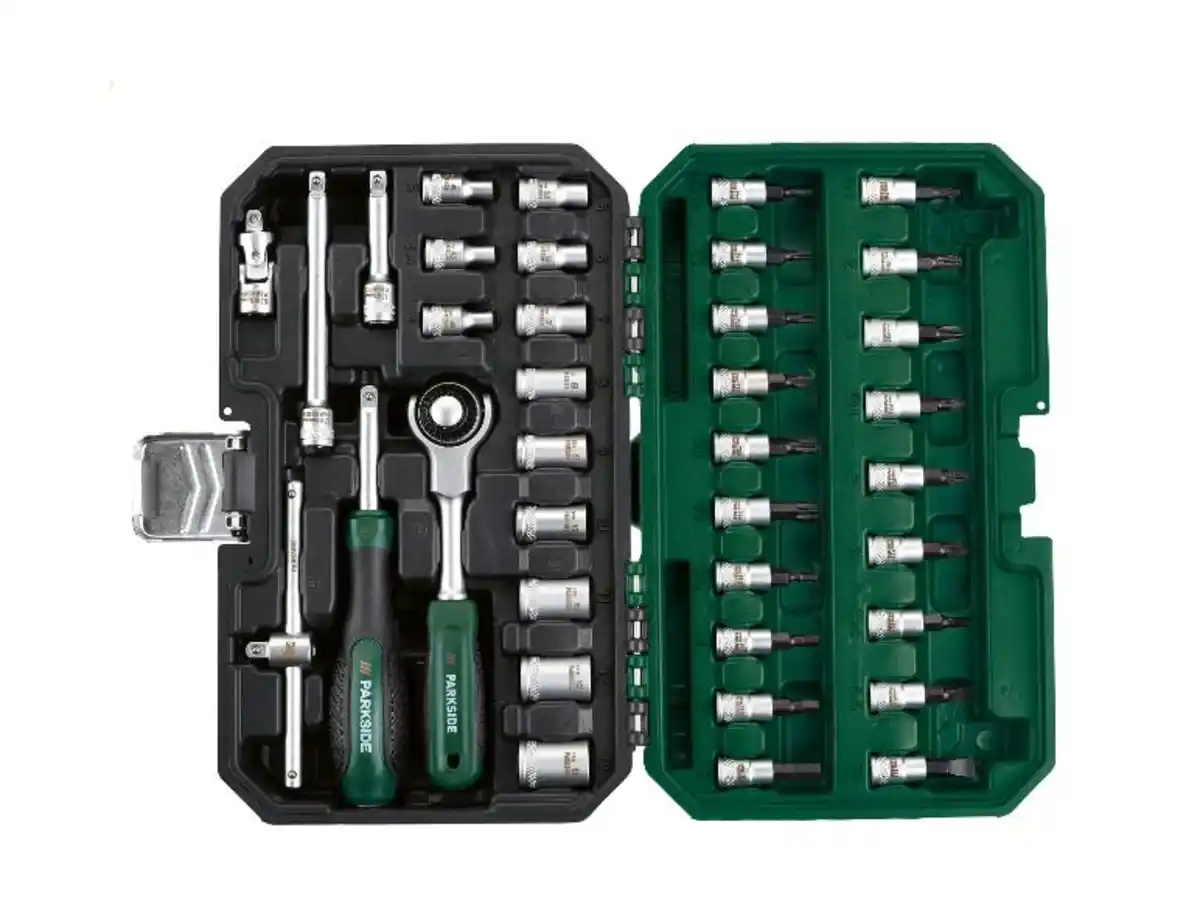 Bild 4 von PARKSIDE® Steckschlüssel Satz mit Schwenkkopf-Ratsche