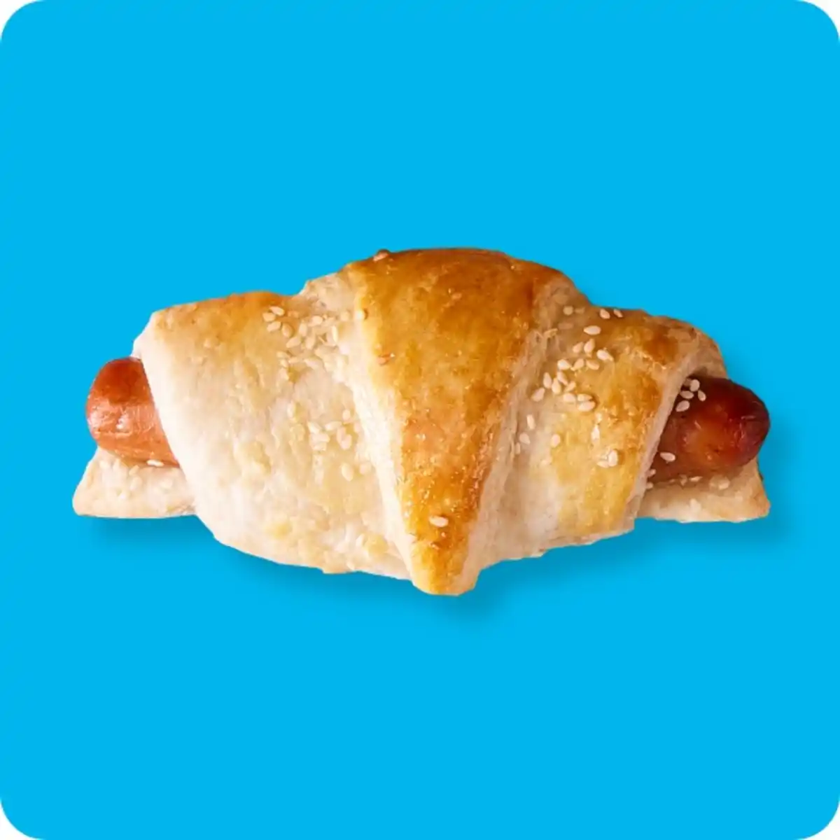 Bild 1 von MEINE BACKWELT Wienerle-Croissant, Gefüllt mit einer Geflügelwurst