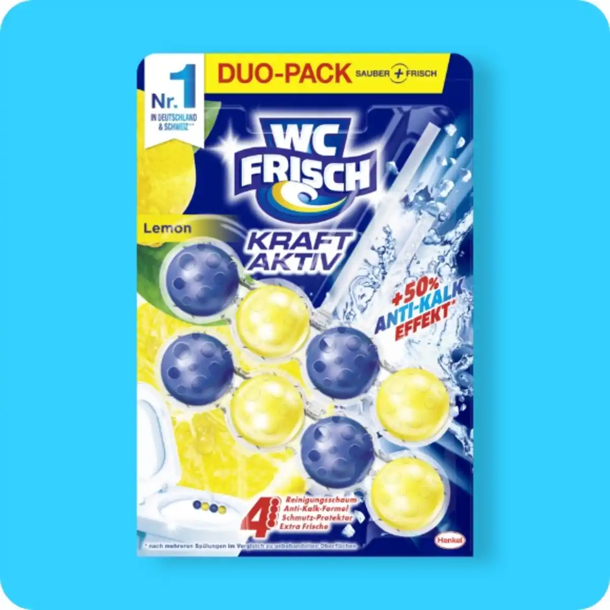 Bild 1 von WC Frisch Kraft Aktiv, Duftspüler Lemon oder Blauspüler Ozeanfrische