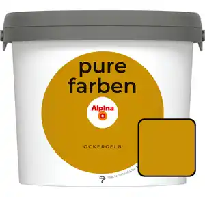 Alpina Pure Farben Wandfarbe Ockergelb 2,5 L