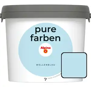 Alpina Pure Farben Wandfarbe Wellenblau 2,5 L