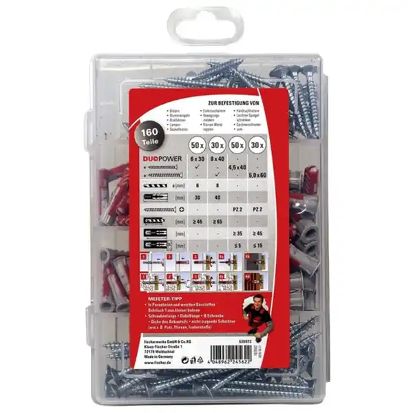 Bild 3 von FISCHER Dübel Box, MeisterBox, Nylon, 1 Stück, 4,5-6 x 30-40 mm