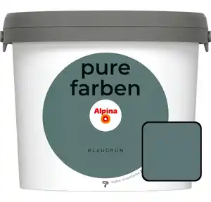 Alpina Pure Farben Wandfarbe Blaugrün 2,5 L