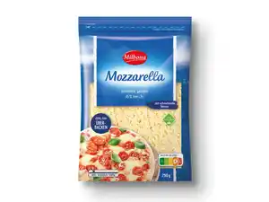 Milbona Mozzarella, gerieben,  250 g