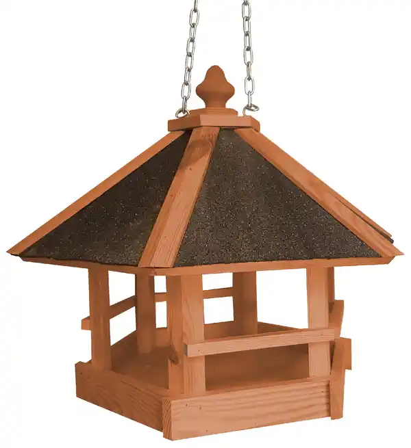 Bild 1 von Vogelhaus Pavillon Kiefernholz 45 x 45 x 40 cm braun