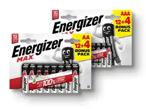 Energizer Max Alkaline Batterien,  16 Stu