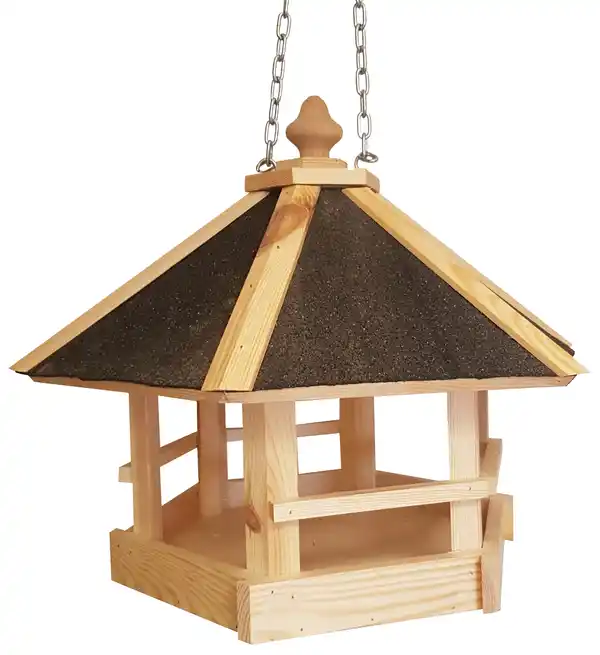 Bild 1 von Vogelhaus Pavillon Kiefernholz 45 x 45 x 40 cm natur