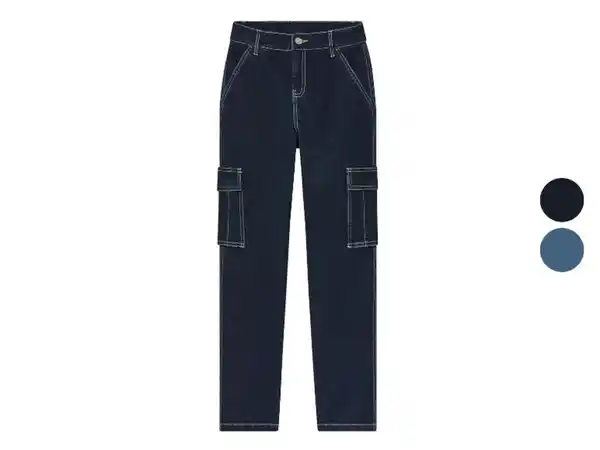 Bild 1 von pepperts!® Kinder Jungen Cargo Jeans, Slim Fit, mit normaler Leibhöhe