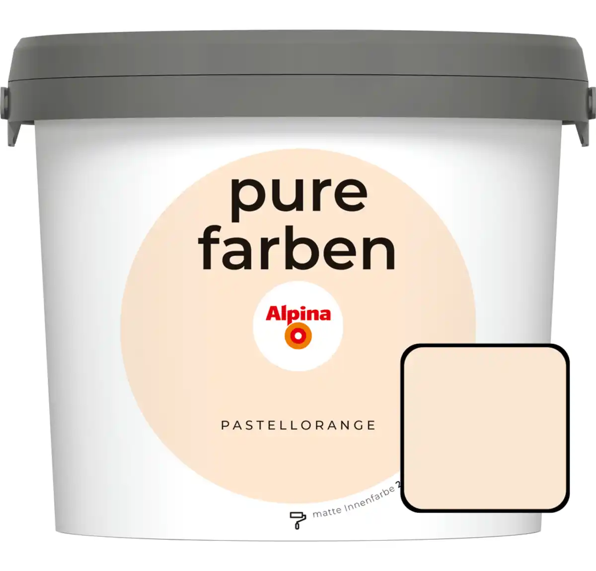Bild 1 von Alpina Pure Farben Wandfarbe Pastellorange 2,5 L
