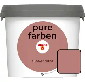 Alpina Pure Farben Wandfarbe Rhabarberrot 2,5 L