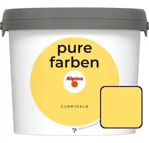 Alpina Pure Farben Wandfarbe Currygelb 2,5 L