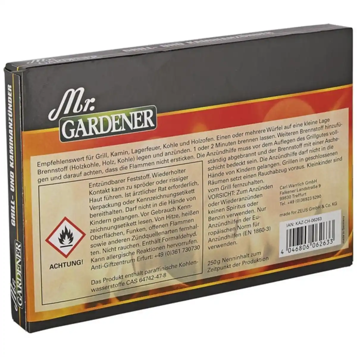 Bild 4 von Mr. GARDENER Anzünder, Mr.GARDENER Kohlenwasserstoffanzünder