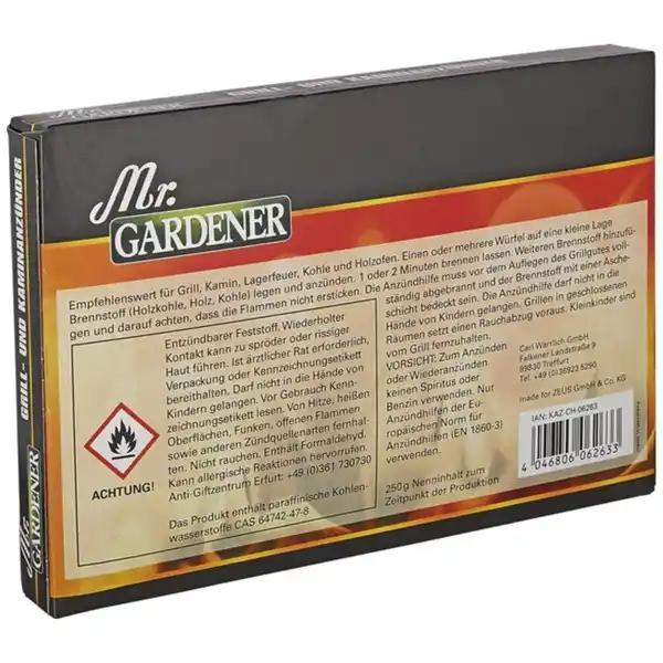 Bild 4 von Mr. GARDENER Anzünder, Mr.GARDENER Kohlenwasserstoffanzünder